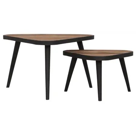 So True by Troubadour Salontafel Triangle naturel, set van 2