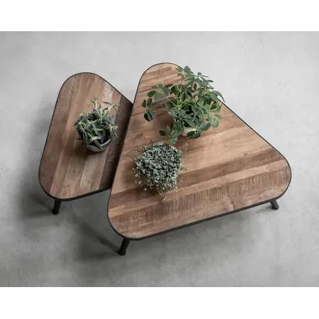 So True by Troubadour Salontafel Triangle naturel, set van 2