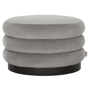 Poef Ring Ring lichtgrijs large