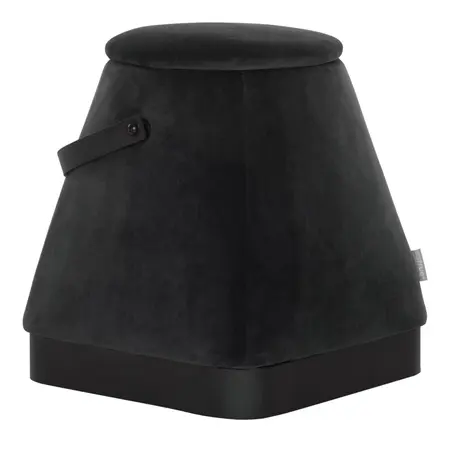 So True by Troubadour Poef Triangel velvet donkergrijs