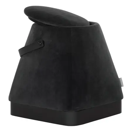 So True by Troubadour Poef Triangel velvet donkergrijs