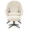 Eleonora Eleonora draaifauteuil Ryan + voetenbankje beige