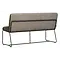 Must Living MUST Living eetkamerbank Zola bruin 150 cm