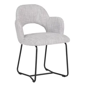 MUST Living eetkamerstoel Vista polaris lichtgrijs