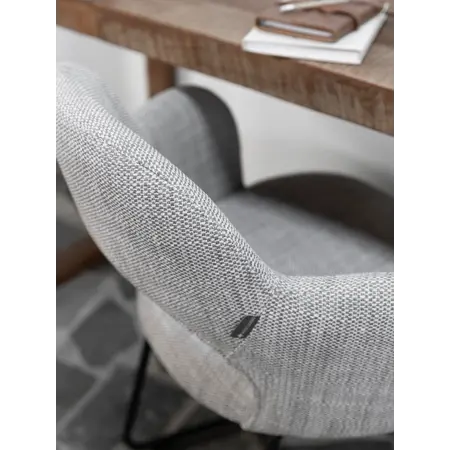 Must Living MUST Living eetkamerstoel Vista polaris lichtgrijs