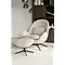 Eleonora Eleonora draaifauteuil Ryan + voetenbankje beige