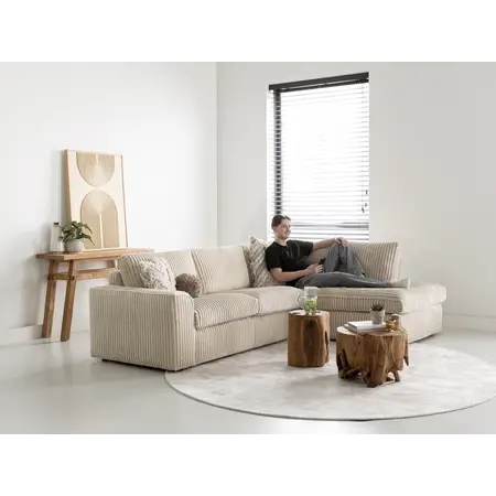 Loungebank Tess rib zand