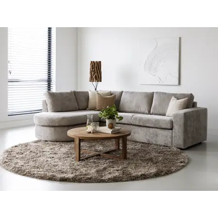 Loungebank Alexandra velours zand