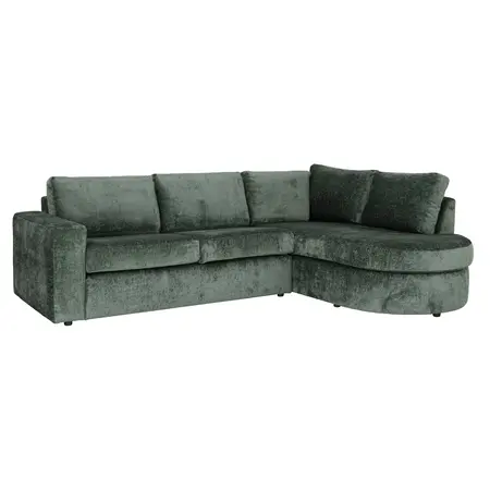 Loungebank Alexandra velours olijf