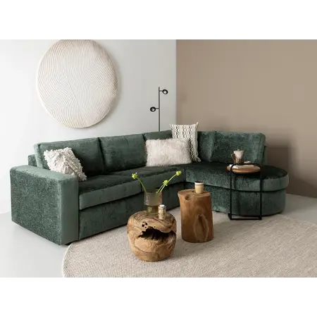 Loungebank Alexandra velours olijf