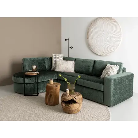Loungebank Alexandra velours olijf