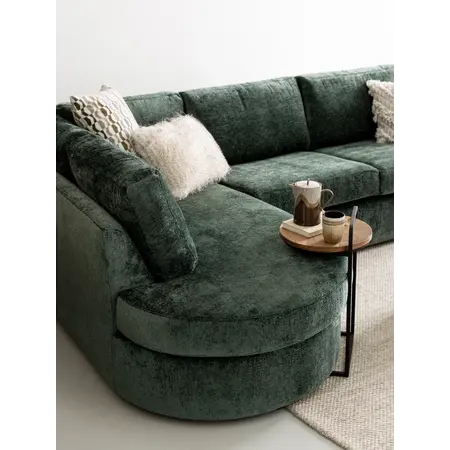 Loungebank Alexandra velours olijf