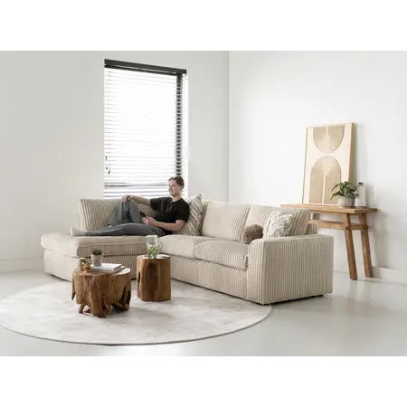 Loungebank Tess rib zand