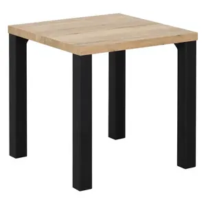 Eettafel Sander naturel eiken vierkant 80 cm