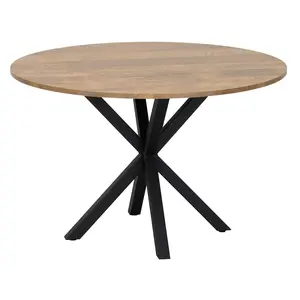 Eettafel Kevin licht teak 120 cm