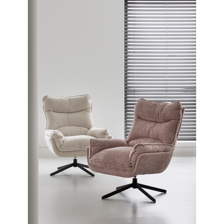 Draaifauteuil Lola roze