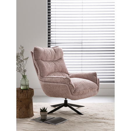 Draaifauteuil Lola roze