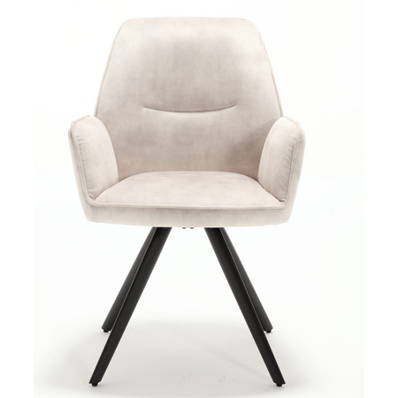 Eetkamerstoel Nando velvet naturel