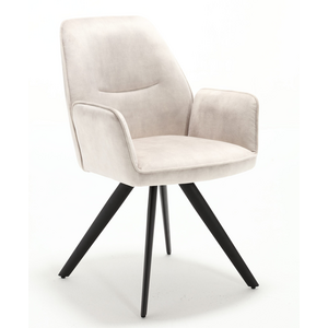 Eetkamerstoel Nando velvet naturel