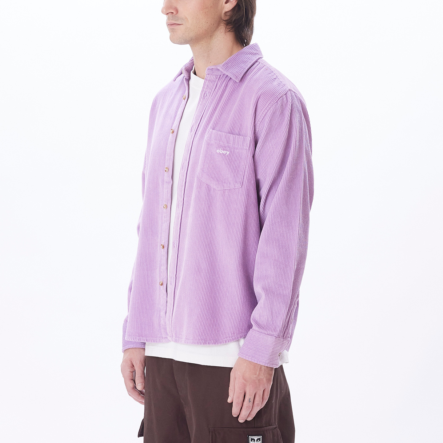 OBEY Miles Woven Purple Rose WNKL Surf and Lifestyle