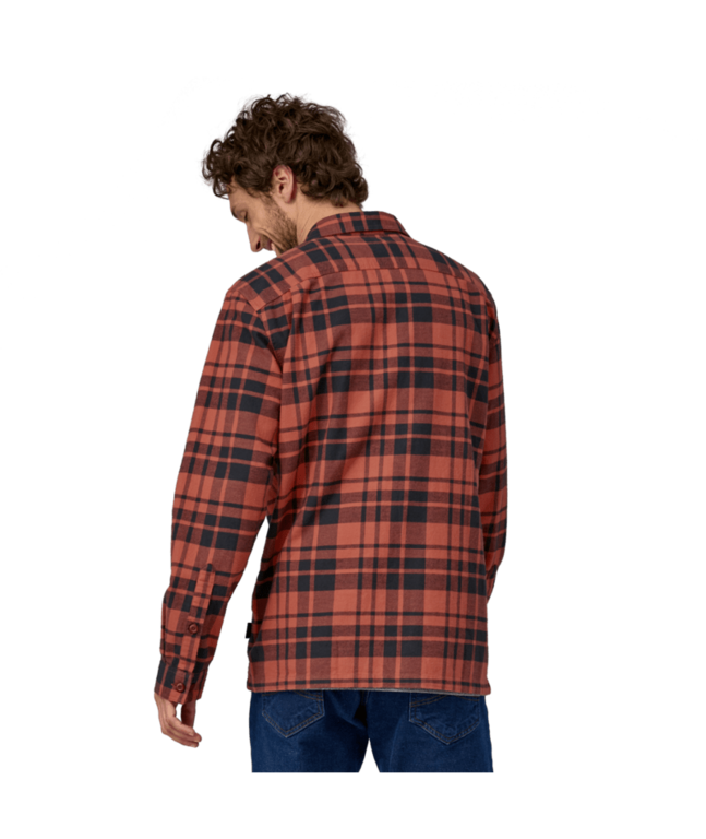 Patagonia Patagonia L/S Organic Cotton MW Fjord Flannel Ice Caps / Burl Red