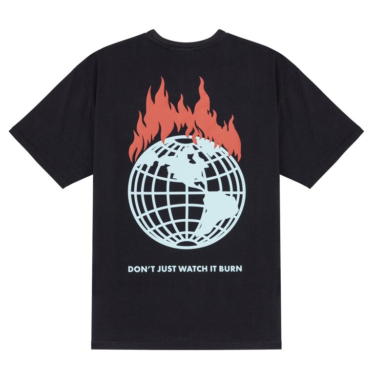 OBEY OBEY X Napapijri Don't Just Watch It Burn Tee Black