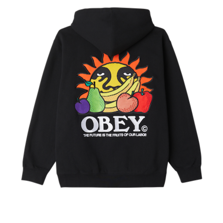 OBEY OBEY Our Labour Hood Black