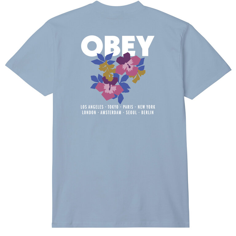 OBEY OBEY Floral Garden T-Shirt Good Grey