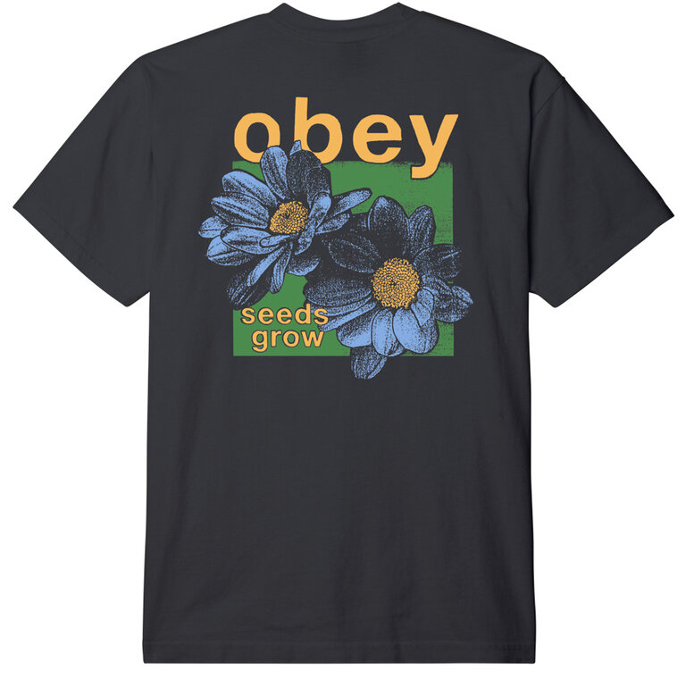 OBEY OBEY Seeds Grow Heavyweight T-Shirt Vintage Black