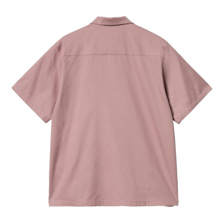 Carhartt WIP Carhartt WIP S/S Delray Shirt Glassy Pink / Black