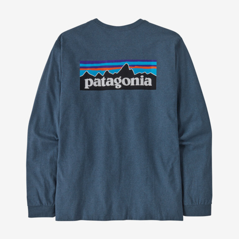Patagonia Patagonia L/S P-6 Logo Responsibili-Tee Utility Blue