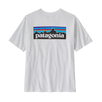 Patagonia P-6 Logo Responsibili Tee White Patagonia P-6 Logo Responsibili Tee White