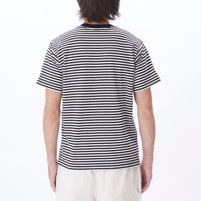 OBEY Established Works Eyes T-Shirt Stripe Black