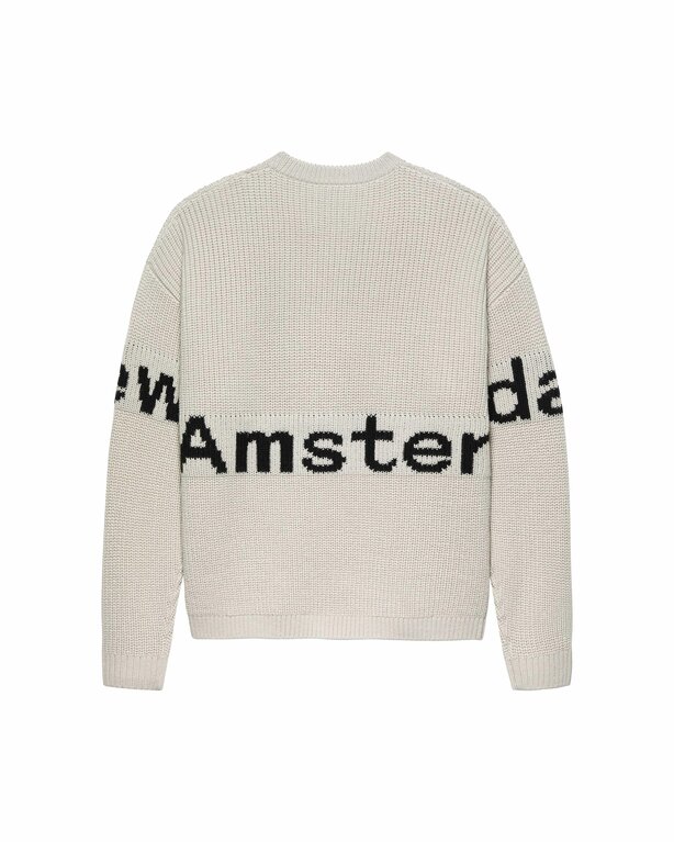 New Amsterdam Surf Association New Amterdam Surf Association Name Crew Knit Grey Melange