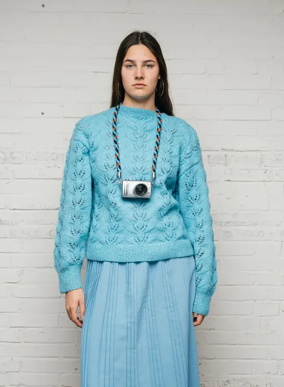 Susan Bijl Susan Bijl The New Kumihimo Strap Key Blue & Red Alert Short