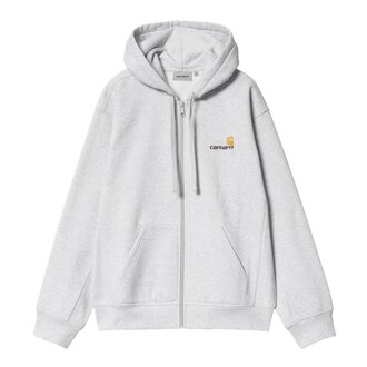 Carhartt WIP Hooded American Script Jacket Ash Heather