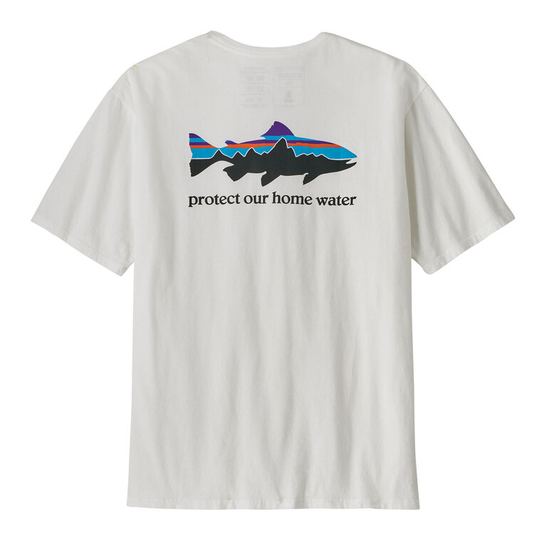 Patagonia Patagonia M's Home Water Trout Organic T-Shirt White