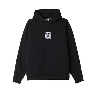 OBEY Icon Extra Heavy Hood Black OBEY Icon Extra Heavy Hood Black