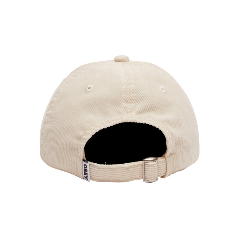 OBEY OBEY Lowercase Corduroy 6 Panel Unbleached