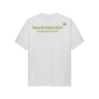 New Amsterdam Surf Association Logo Tee White/Green New Amsterdam Surf Association Logo Tee White/Green