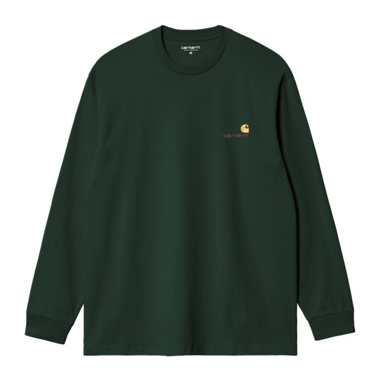 Carhartt WIP Carhartt WIP L/S American Script T-shirt Conifer