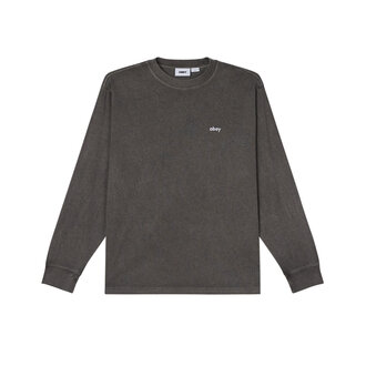 OBEY Lowercase Pigment Tee L/S Digital Black OBEY Lowercase Pigment Tee L/S Digital Black