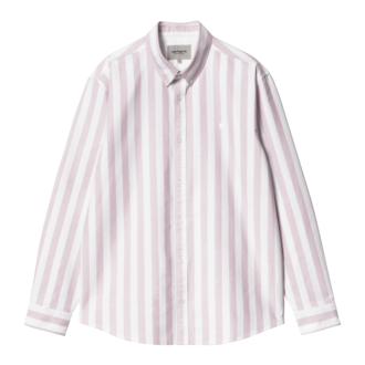 Carhartt WIP L/S Dillion Shirt Dillion Stripe, Hortensia / White