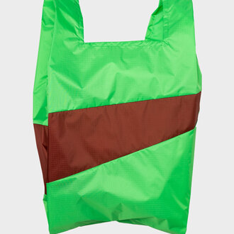 Susan Bijl Shopping Bag Greenscreen & Oxyde Large