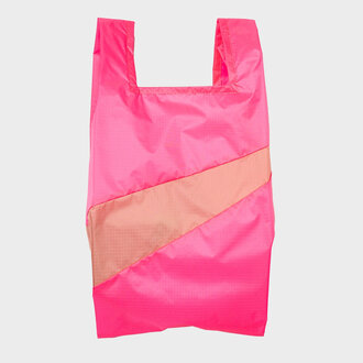 Susan Bijl Shopping Bag Fluo Pink & Try Medium
