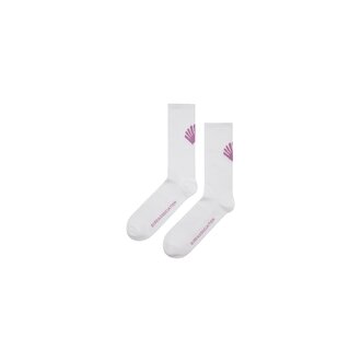 New Amsterdam Surf Association Logo Socks White/Purple Haze