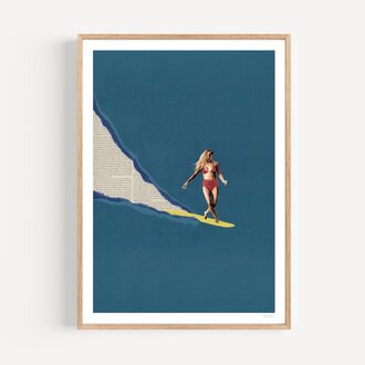 Ciel Glue Fleur Bleue 30x40