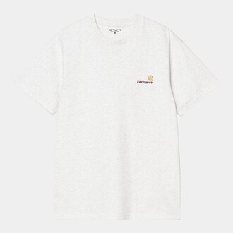 Carhartt WIP S/S American Script T-Shirt Ash Heather Carhartt WIP S/S American Script T-Shirt Ash Heather