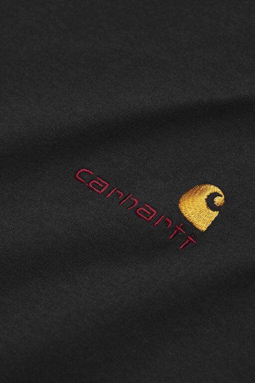 Carhartt WIP Carhartt L/S American Script T-Shirt Black