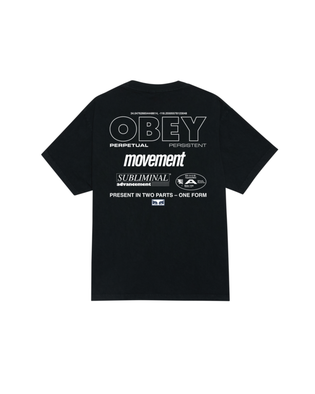 OBEY OBEY Persistent Movement Pigment True Vintage Black